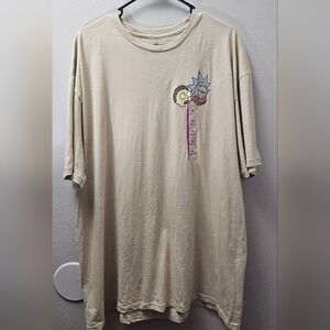 NWT Unisex Ripple Junction Rick and Morty Graphic T-shirt 2X XXL